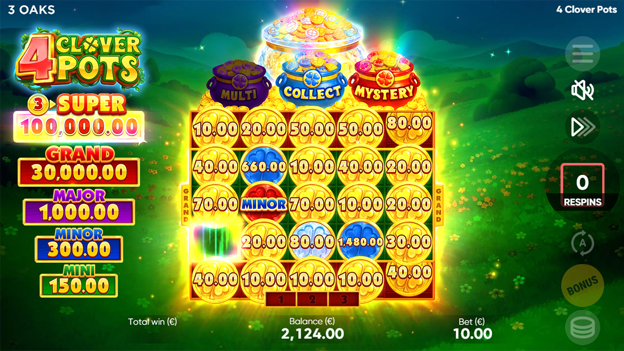 4 Clover Pots - 3 Oaks Gaming
