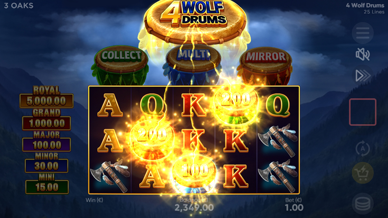 4 Wolf Drums - 3 Oaks Gaming