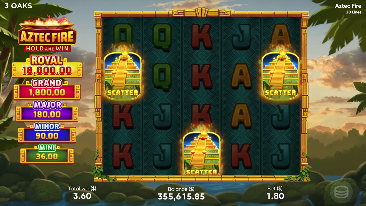 Aztec Fire - 3 Oaks Gaming