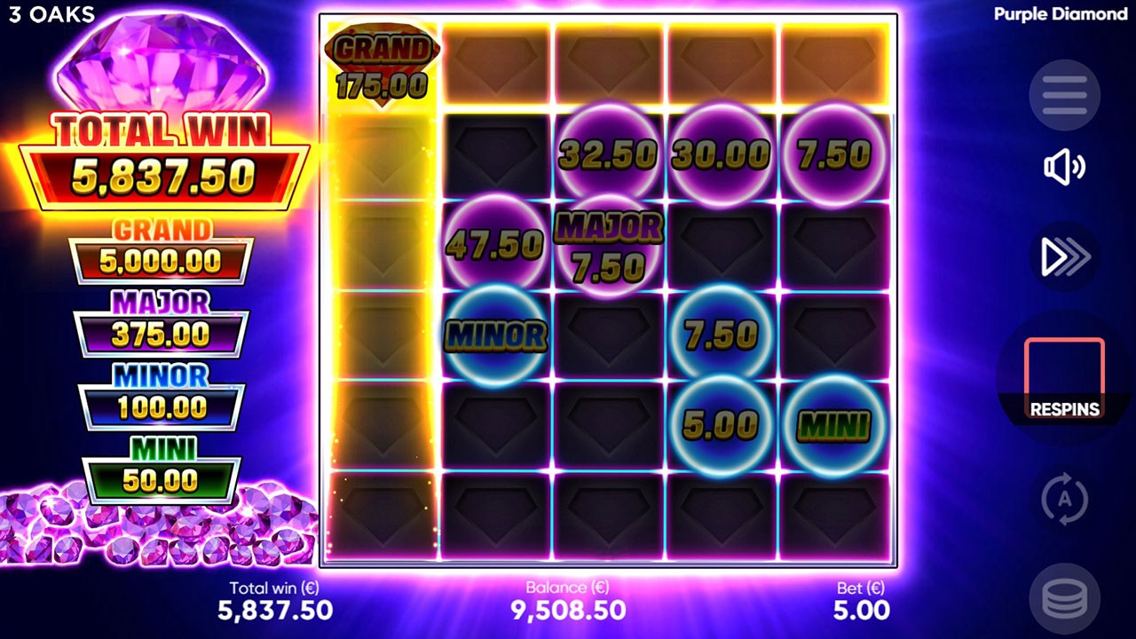 Purple Diamond - 3 Oaks Gaming