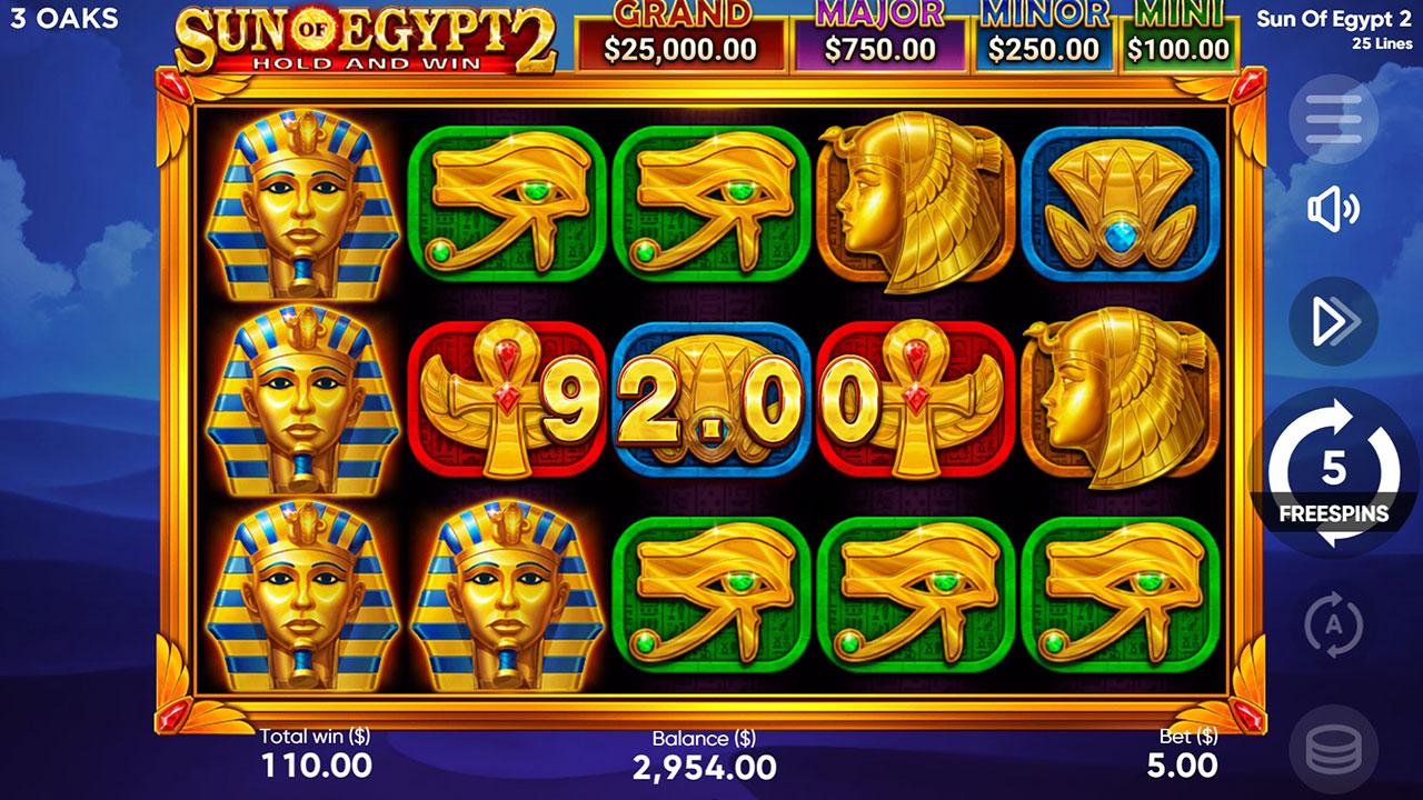 Sun of Egypt 2 - 3 Oaks Gaming