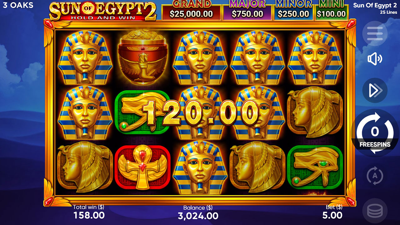 Sun of Egypt 2 - 3 Oaks Gaming