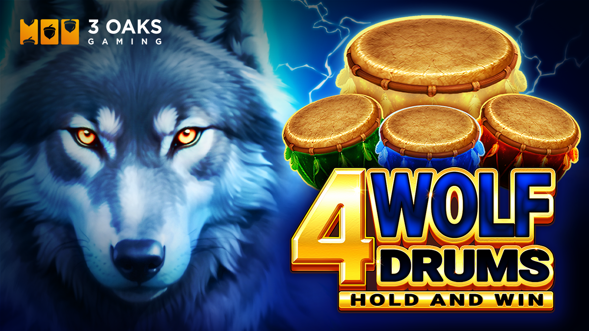 3 Oaks Gaming unleashes the power of the wild with 4 Wolf Drums: Hold and  Win - 3 Oaks Gaming